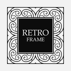 Vintage decorative frame