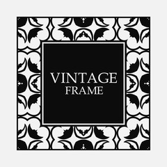 Vintage decorative frame