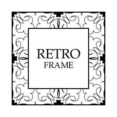 Vintage decorative frame