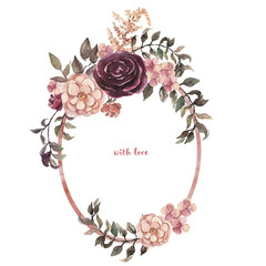 Watercolor floral illustration 