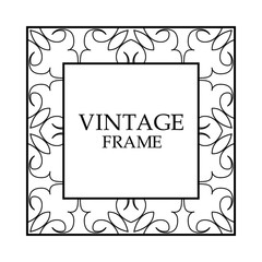 Vintage decorative frame