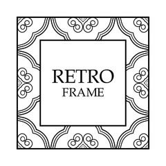 Vintage decorative frame
