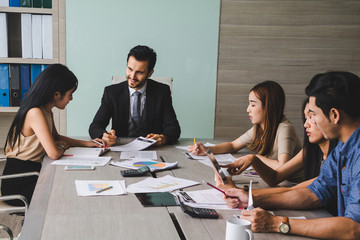 Fototapeta premium Business meeting of business people.