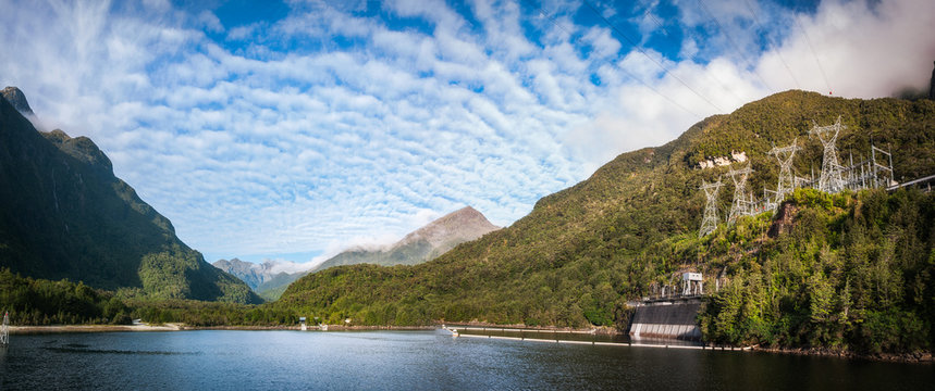 Hydro-Electrical Power Plant - Lake Manapouri, New Zealand.
