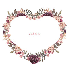 Watercolor floral illustration 