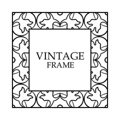 Vintage decorative frame