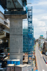 小松川ジャンクション建設中