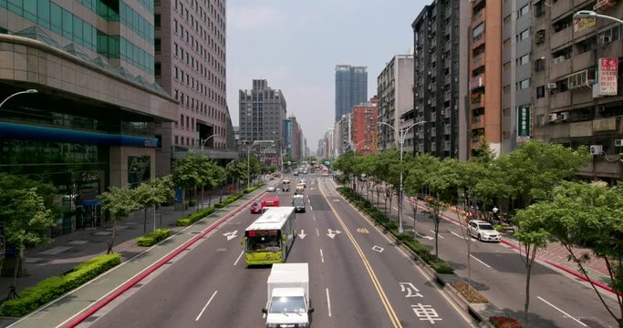 Taipei business district city