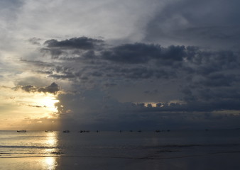 bali sea sunset
