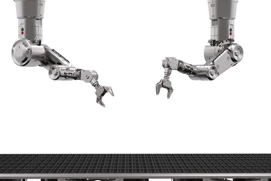 Robot Arm With Conveyor Line