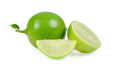 lime on white background