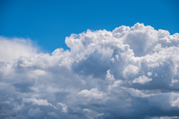 Naklejka na ściany i meble dramatic cloudy formation under the blue sky