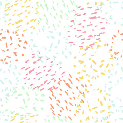 Fototapeta na wymiar Colorful Confetti seamless vector pattern. Great for scrapbooking, wallpaper, stationery, fabric. Surface pattern design.