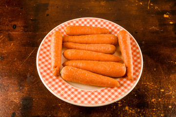 Close up of fresh carrots