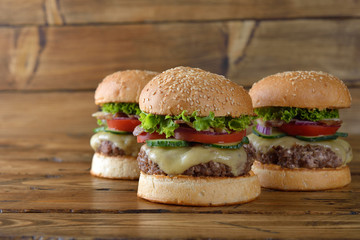 Fresh cheeseburger
