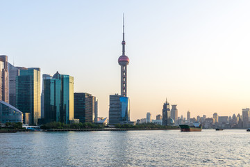 panoramic city skyline in urban