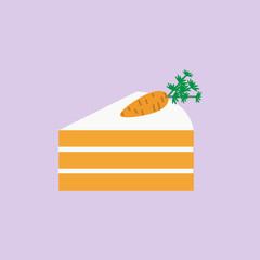 piece of carrot cake