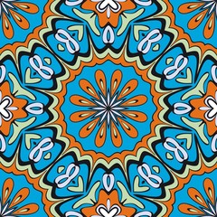 Bright color seamless art pattern. fantasy ornament. vector illustration