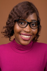 Fototapeta premium Portrait Of Beautiful Young African Woman