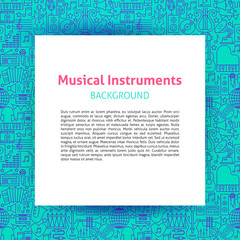 Music Instruments Paper Template