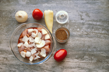 preparing homemade ragout