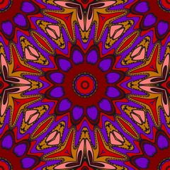 Decorative wallpaper for interior design. Modern geometric ornament. Seamless vector illustration