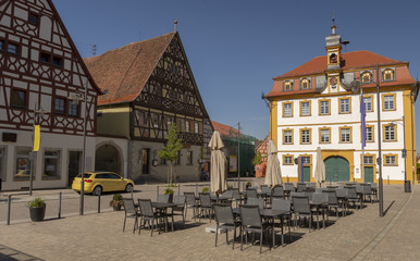 Naklejka premium Maine square in Bad Bruckenau Germany