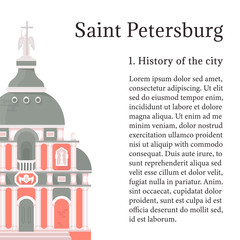 Vector Illustration of Saint-Petersburg.