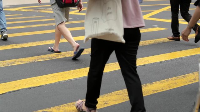 People crossing the road