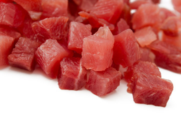 Schinkenwürfel Nahaufnahme