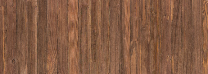 Naklejka premium Brown board, wood texture close-up. Wooden background in rustic style