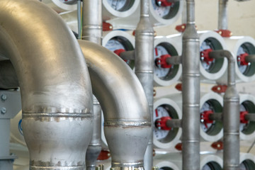 Metal Pipelines in a Water Treatment Plant