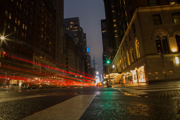 Fototapeta premium New York City di sera