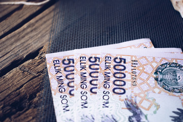 Currency of Uzbekistan.