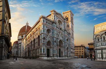 Florence at sunrise - obrazy, fototapety, plakaty