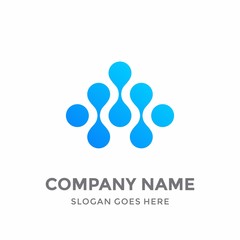 Molecule Modern Molecular Signal Medicine Abstract Electrical Indentity Dots Creativ Concept Circle Digital Link Connection Technology Computer Business Company Stock Vector Logo Design Template 