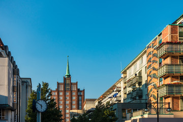 Naklejka premium Widok na Breite Strasse w Rostocku