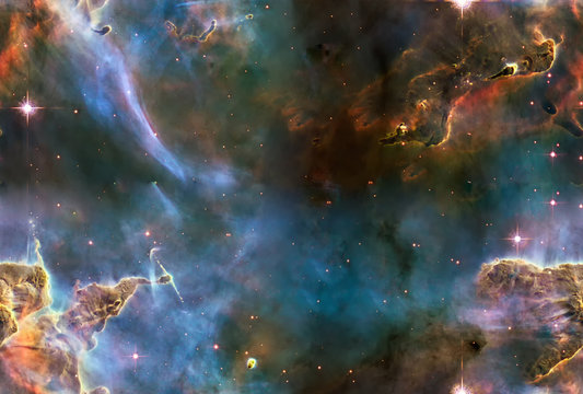 Fototapeta Cloud of interstellar gas in Carina Nebula. Elements of this image furnished by NASA.