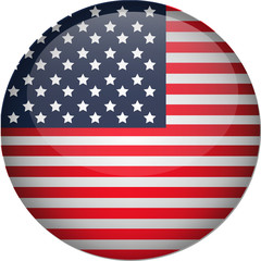 United States Flag Button
