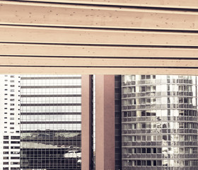 Abstract background of contemporary Vienna architeture