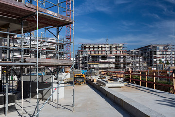 Grossbaustelle in der Stadt 