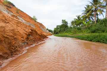 Red dune and red sand, Mui Ne, Phan Thiet, Vietnam