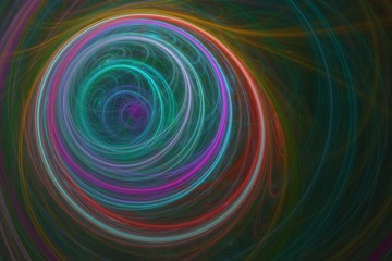 Leuchtender Tunnel aus Rauch - Fantasie 