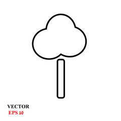 tree icon. vector illustration