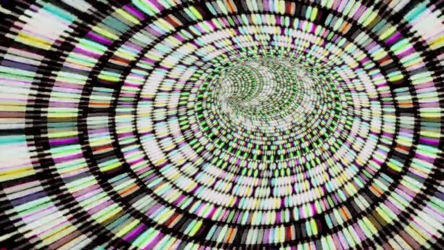 Lichtpunkte Tunnelvision Diskokugel abstrakt