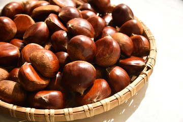 Chestnuts, autumn harvest
