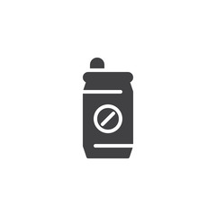 Soda can vector icon. filled flat sign for mobile concept and web design. Soft drink simple solid icon. Symbol, logo illustration. Pixel perfect vector graphics