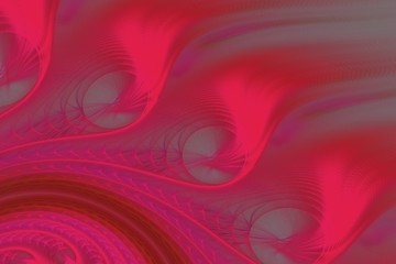 Obraz premium Weiche Formen - Leuchtend bunt - Fraktal als Hintergrundgrafik - Pink