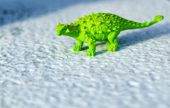 children's toy dinosaur green