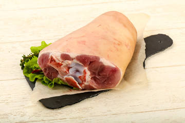 Raw pork knee